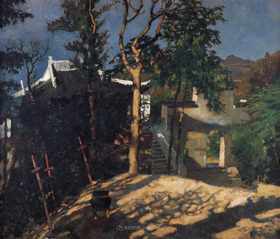 徐悲鸿先生的巨幅油画愚公移山,徐悲鸿中国现代画之父