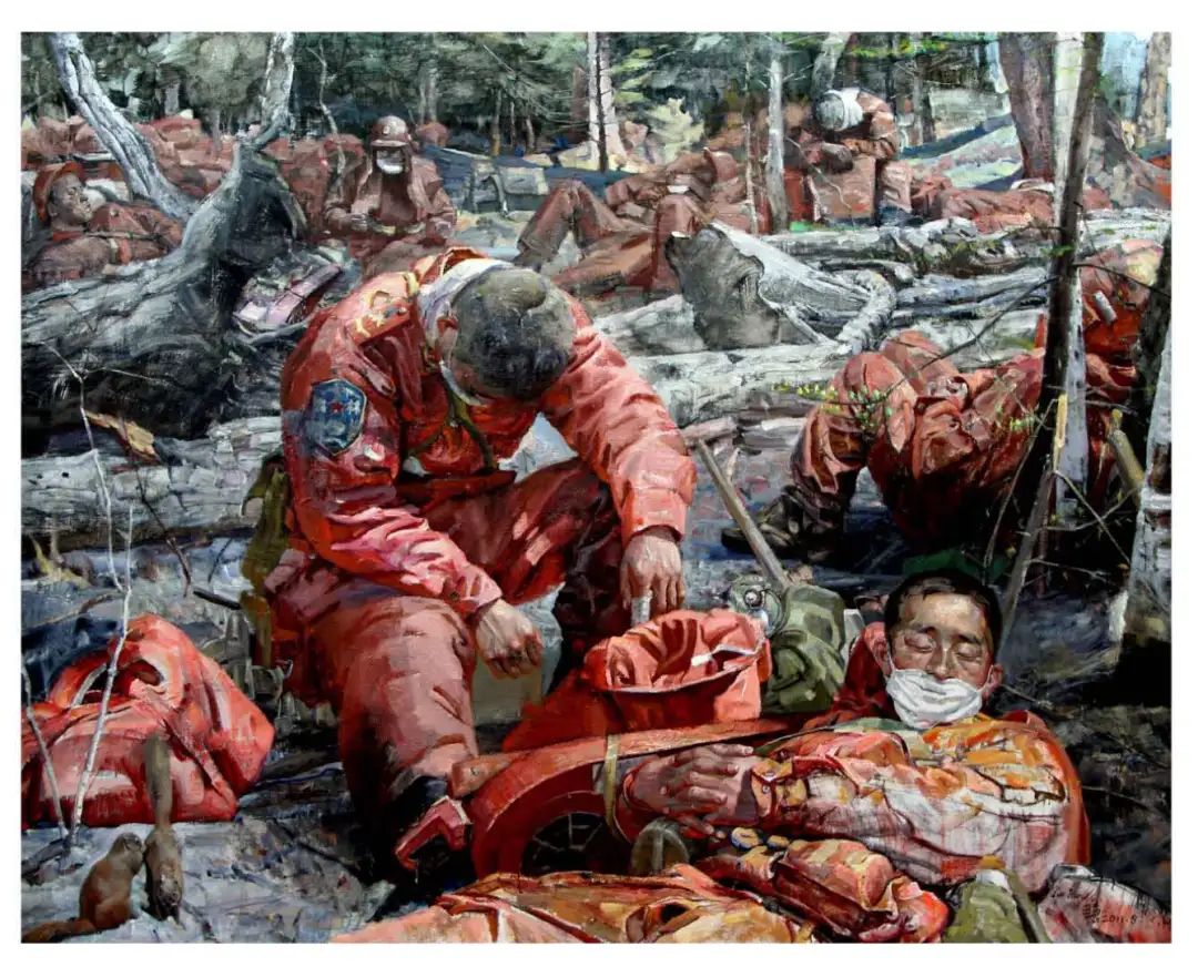 森林消防守护绿水青山,森林防火守护绿水青山绘画