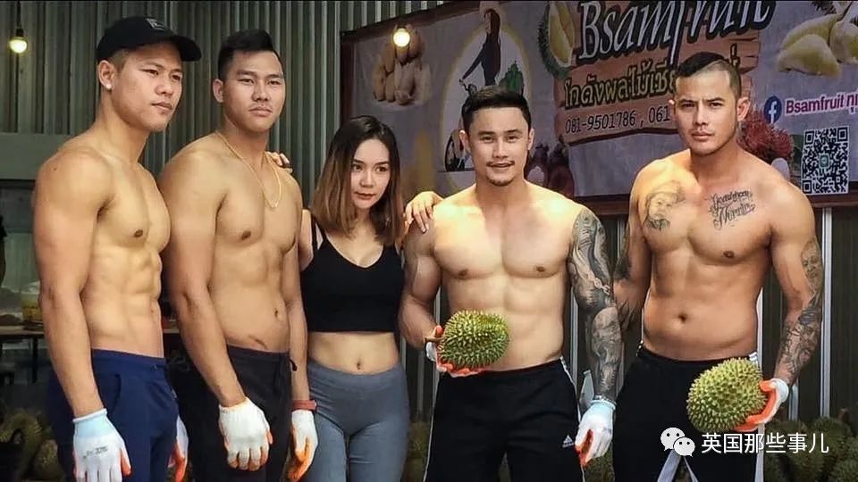 泰国健身教练赤膊卖榴莲走红,泰国健身教练榴莲
