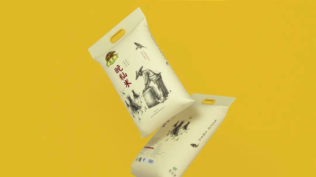 漂亮的大米系列包装设计,日式大米包装设计