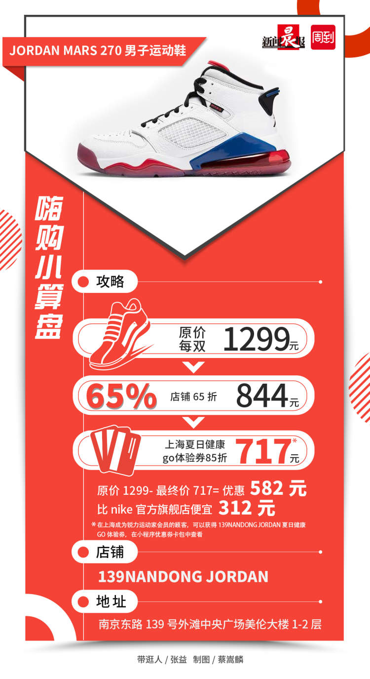 真香警告！这里的JORDANMARS270比NIKE官方旗舰店便宜312元！|五五嗨购记