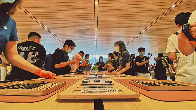 三里屯applestore开门,苹果线下applestore