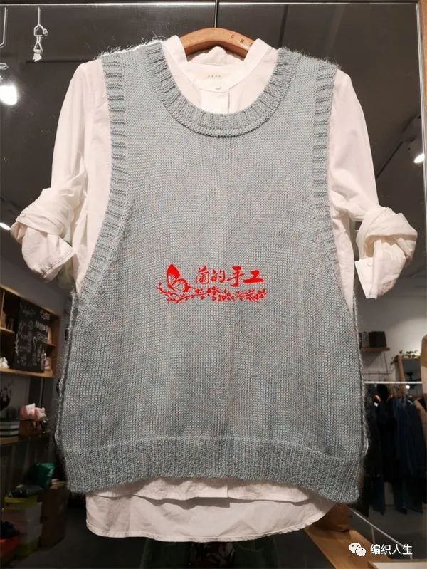 棒针背心编织女教程,两片式宝宝棒针背心