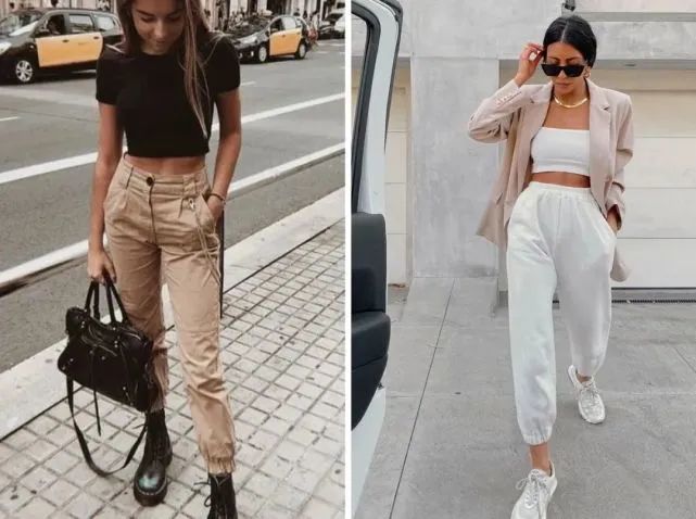 显瘦的女团裤,女团裤穿搭酷