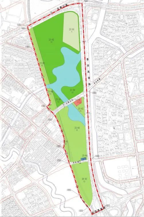 公园+绿地+水域≈87.46公顷，122个足球场那么大在哪儿？