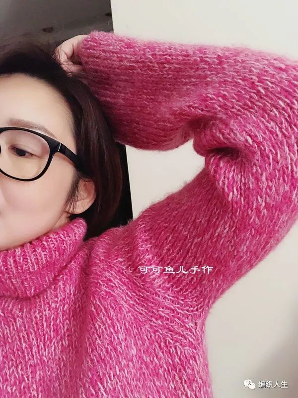 女式高领套头衫裁剪,女士春秋针织拼色套头衫