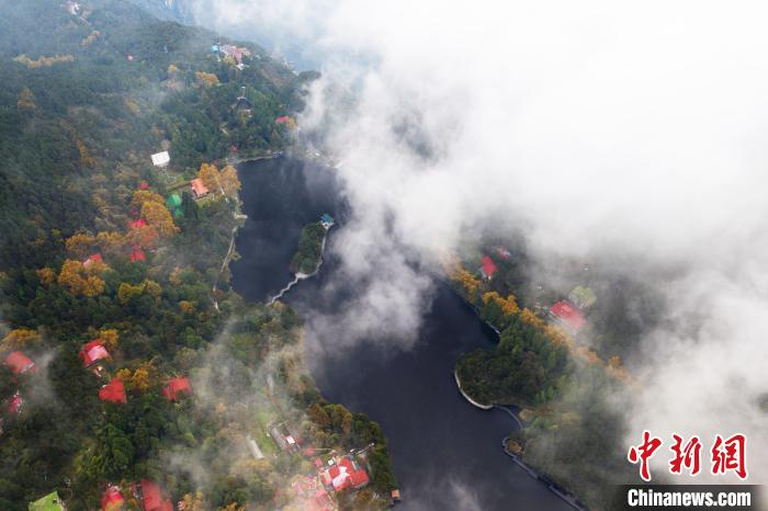 庐山云雾缭绕美不胜收,绝美江西庐山现壮阔云瀑景观