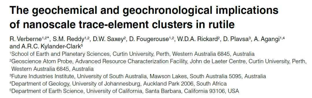 地学前沿||《Geology》2020年第11期论文导读(下)
