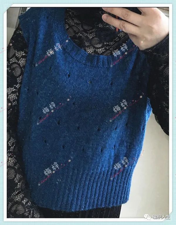 宽松棒针女式背心款式图解,男士棒针背心花样大全图解