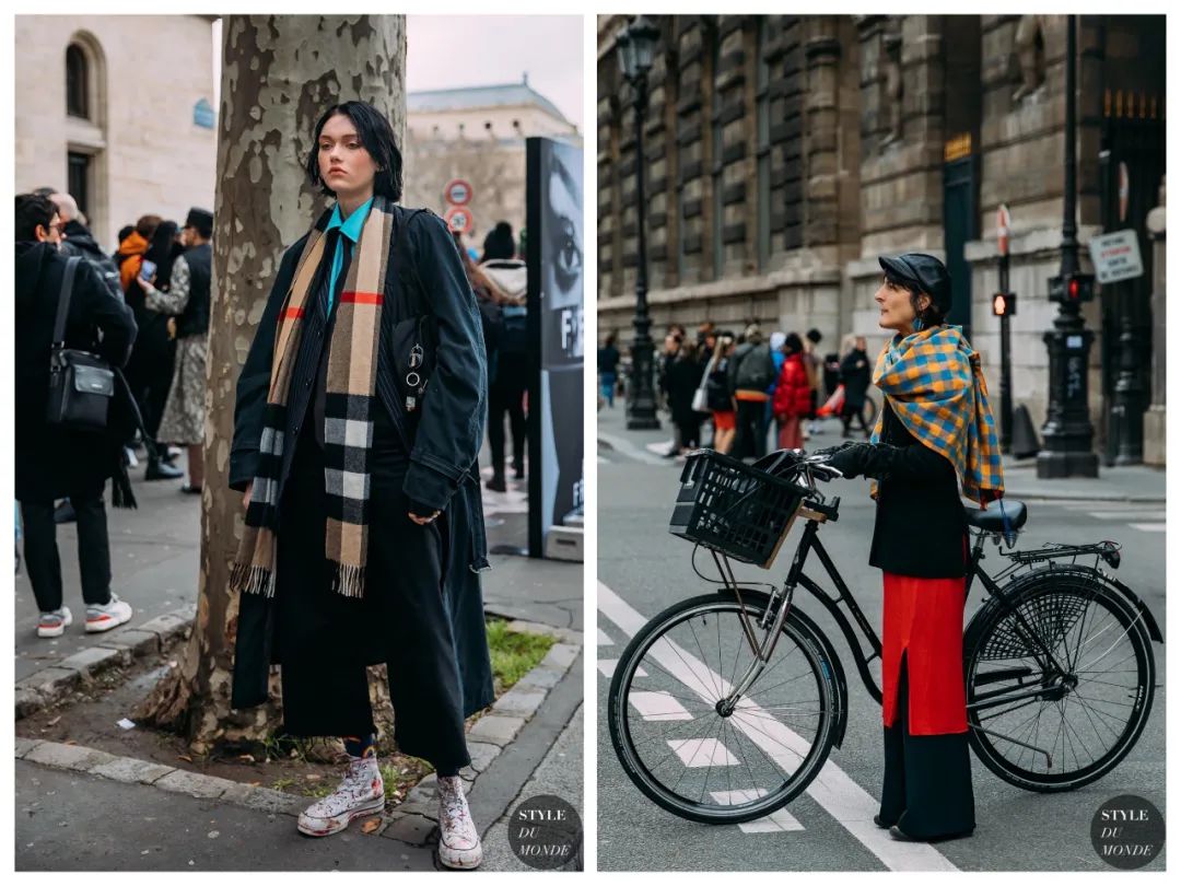 冬季的氛围感穿搭怎么能少了围巾,秋冬氛围感穿搭围巾