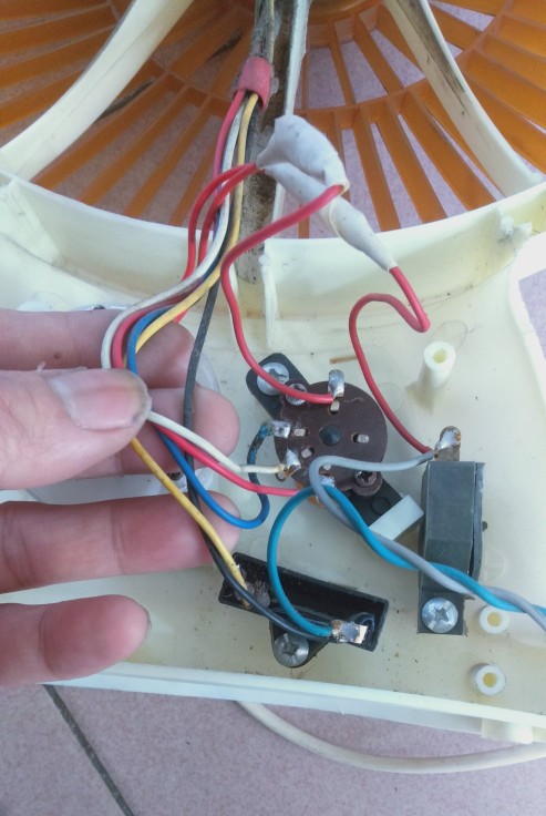 250毫米台式风扇的内部构造（不带电源板，一）