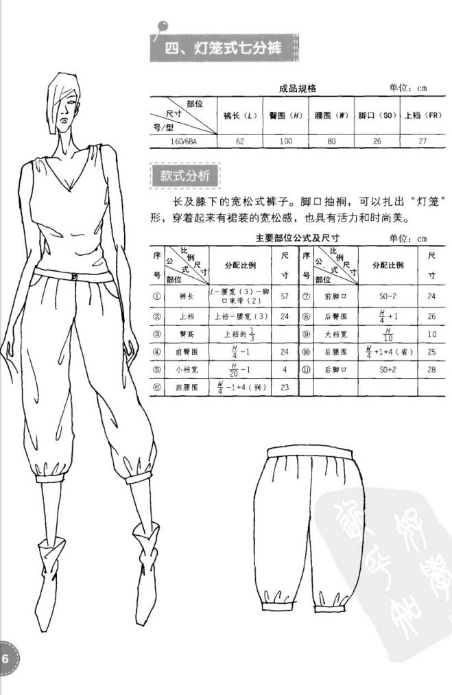 裁剪裤子的直裆和横裆的教程视频,标准的直筒裤裁剪法