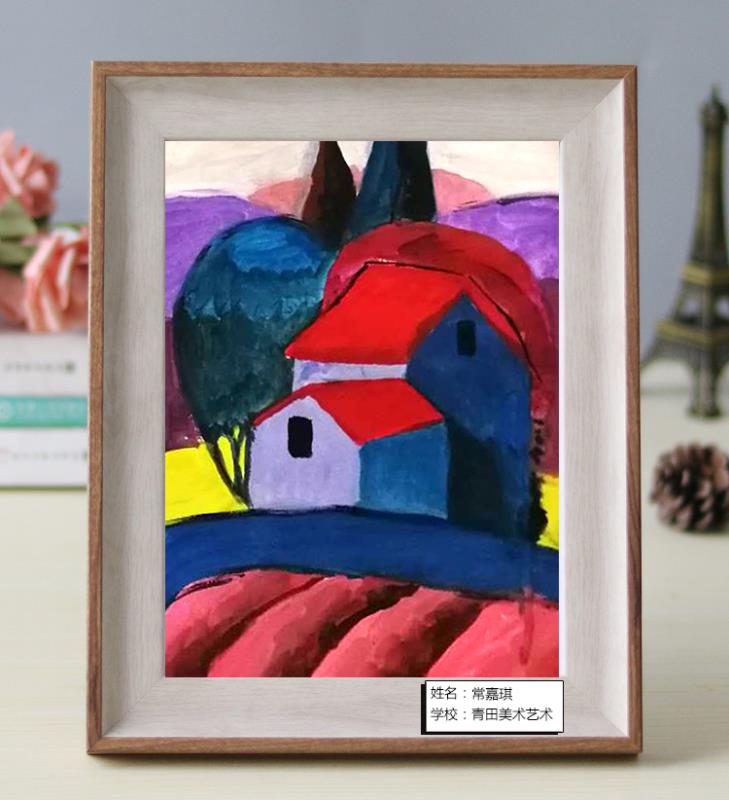 儿童水粉画主题,儿童水粉画作品熏衣草庄园