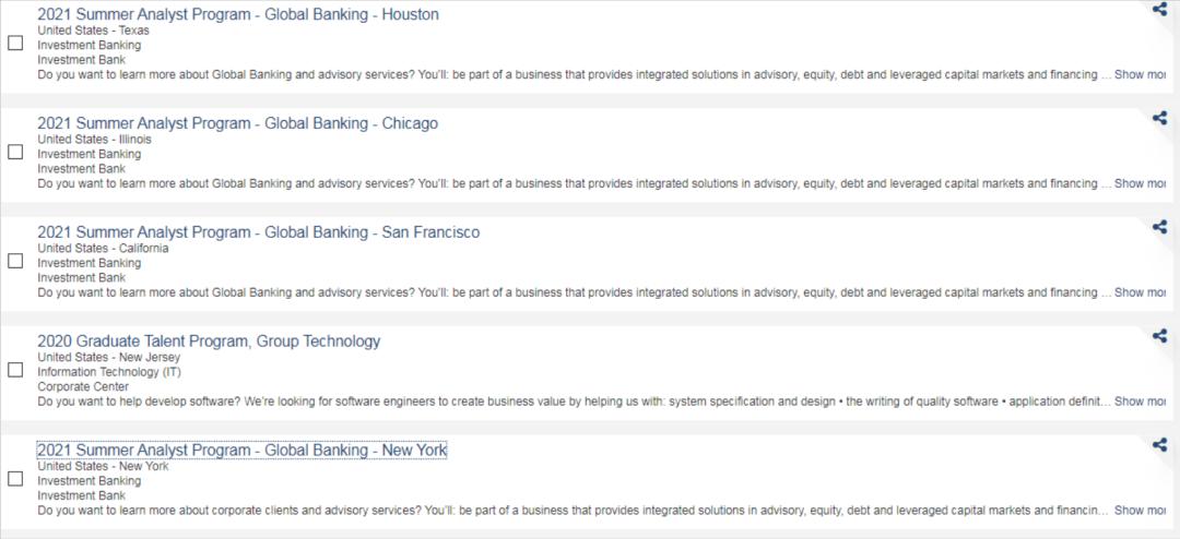 2020年是最容易进高盛的一年,摩根士丹利2019年