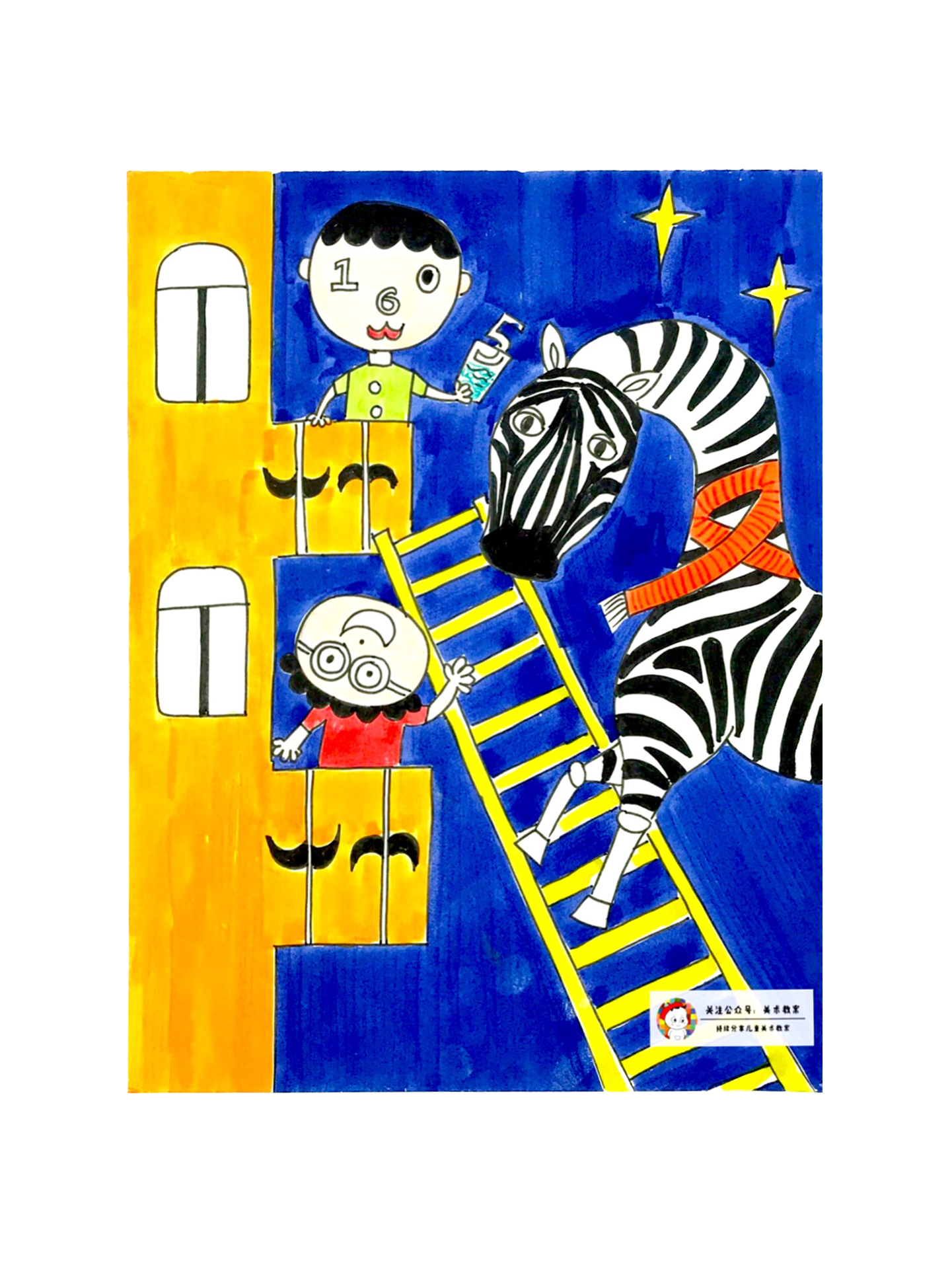 用马克笔涂色的数字画,马克笔1-10数字画