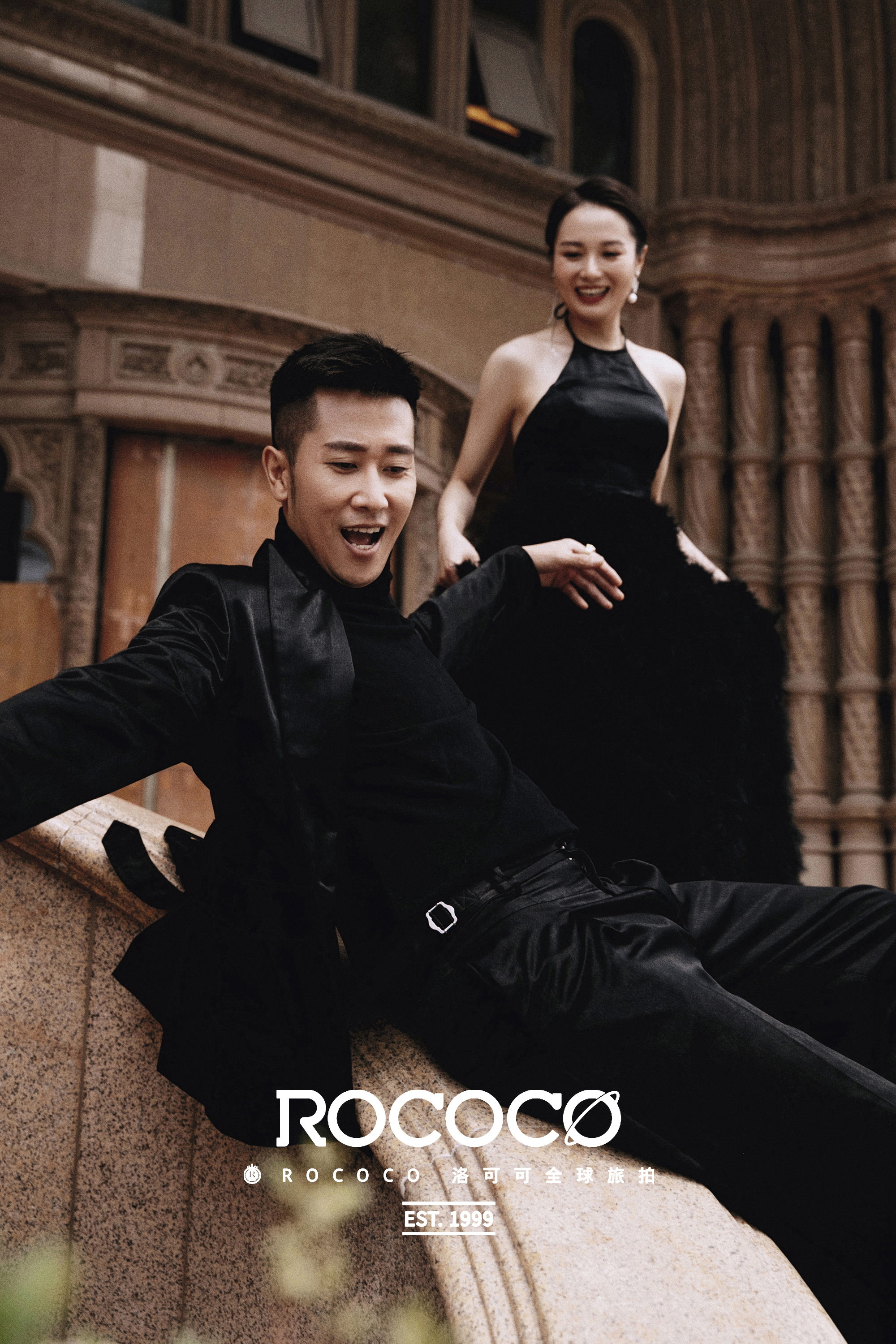 黑纱婚纱照高级感外景调色教程,高级感满满的森系黑纱婚纱照