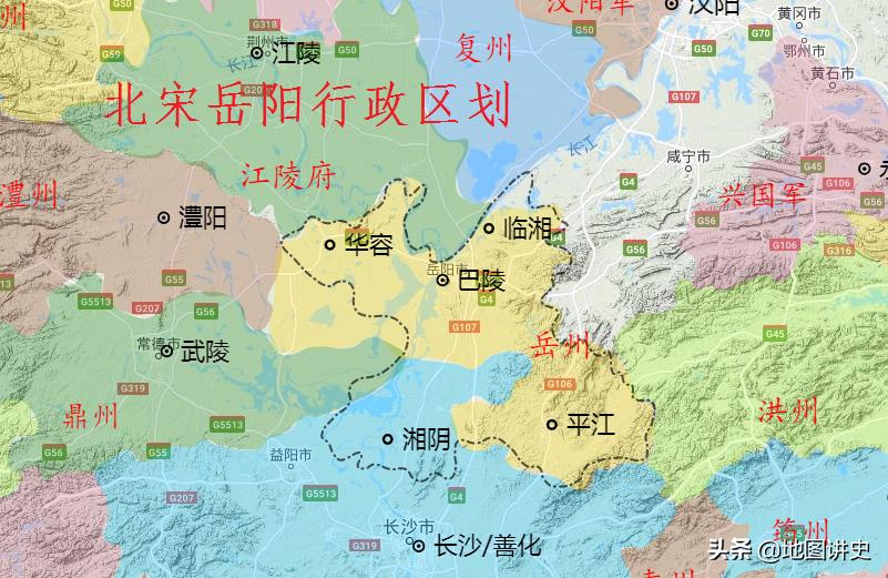 岳阳和巴陵有什么渊源,岳阳行政区划历史演变图