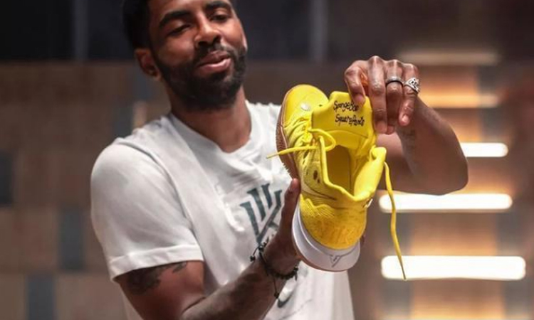 海绵宝宝球鞋限定款,海绵宝宝联名球鞋所有的细节