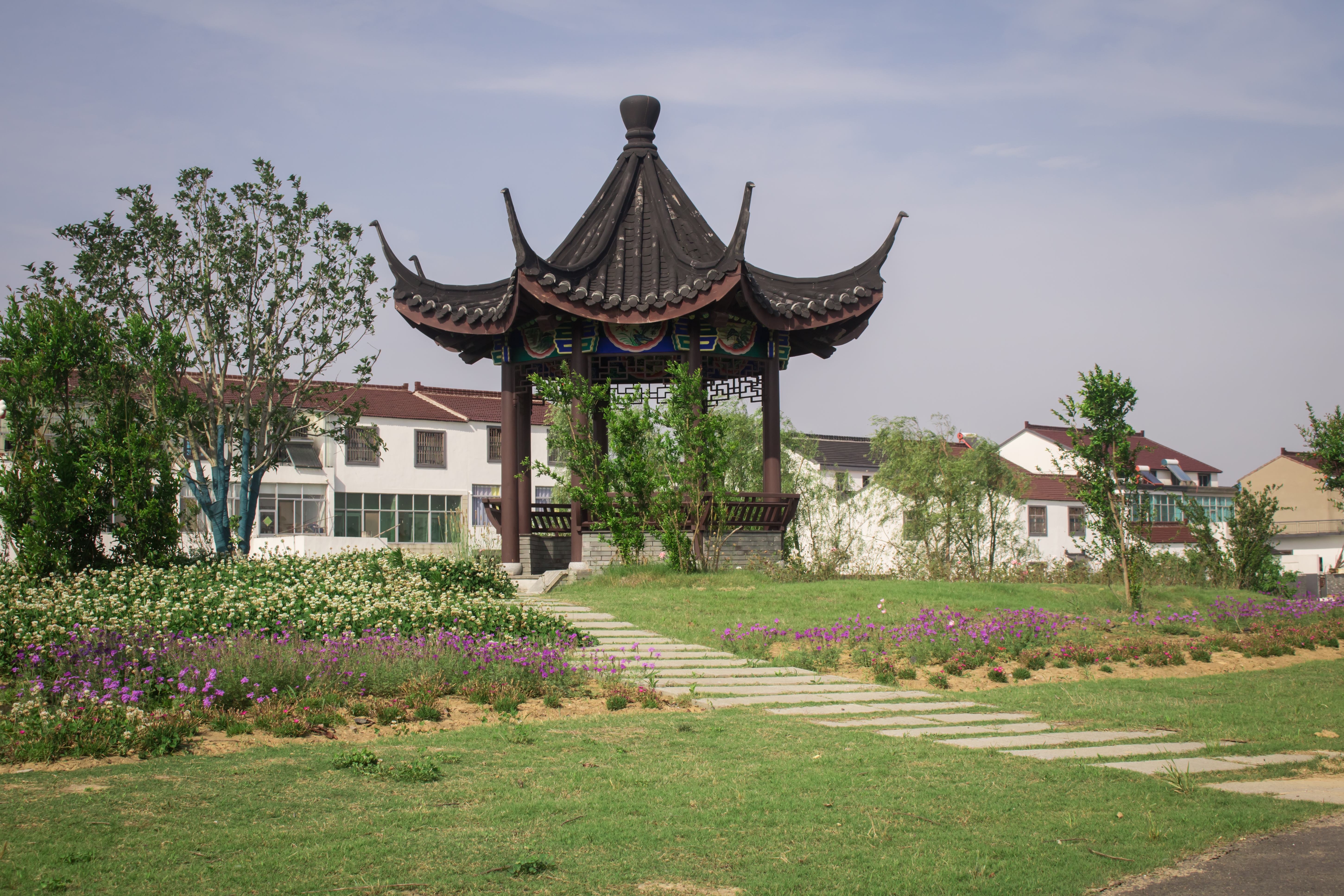江南水乡长荡湖,烟雨江南湖中美景