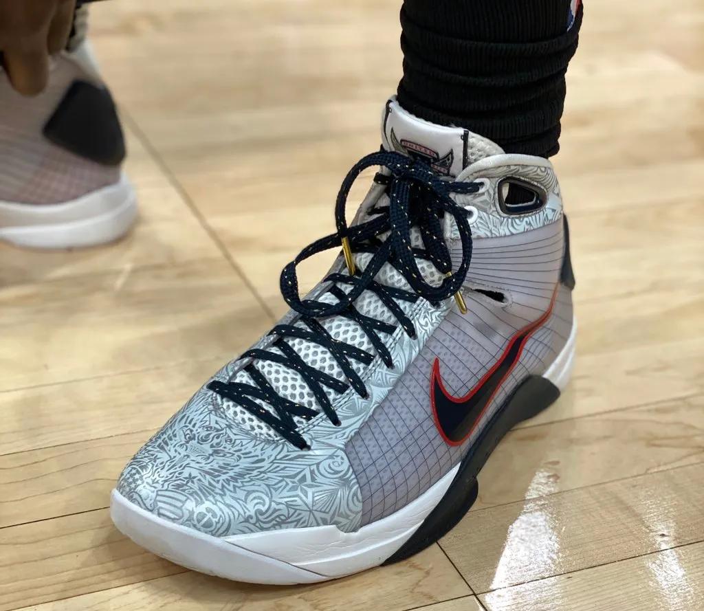 哈雷尔上脚麦迪球鞋,哈雷尔上脚球鞋aj6