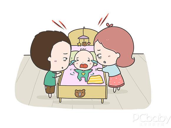 宝宝晚上哭闹怎么办小妙招,宝宝晚上哭闹蹬腿是怎么了