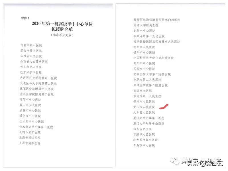 黄山市医院等级排名,黄山市各医院名单