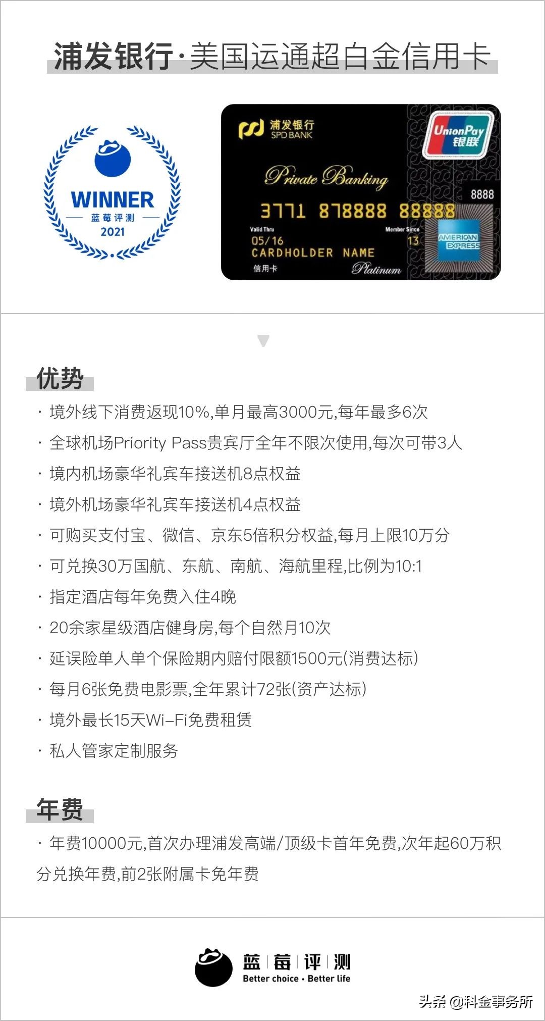 蓝莓信用卡评测,蓝莓评测年度最佳信用卡