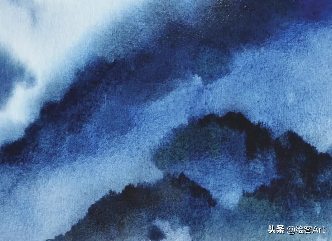 简单的水彩山水画教程,简单的水彩风景画怎么画