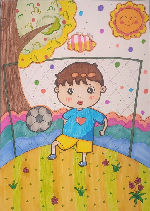 暑假儿童画一年级作品,儿童画合集