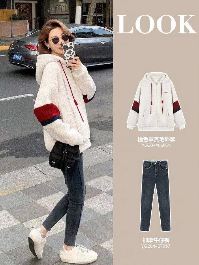时髦又保暖的羊羔毛外套,羊羔绒外套与羽绒服更保暖