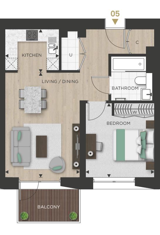 城区绿肺，WoodberryDown高性价比一居室分享