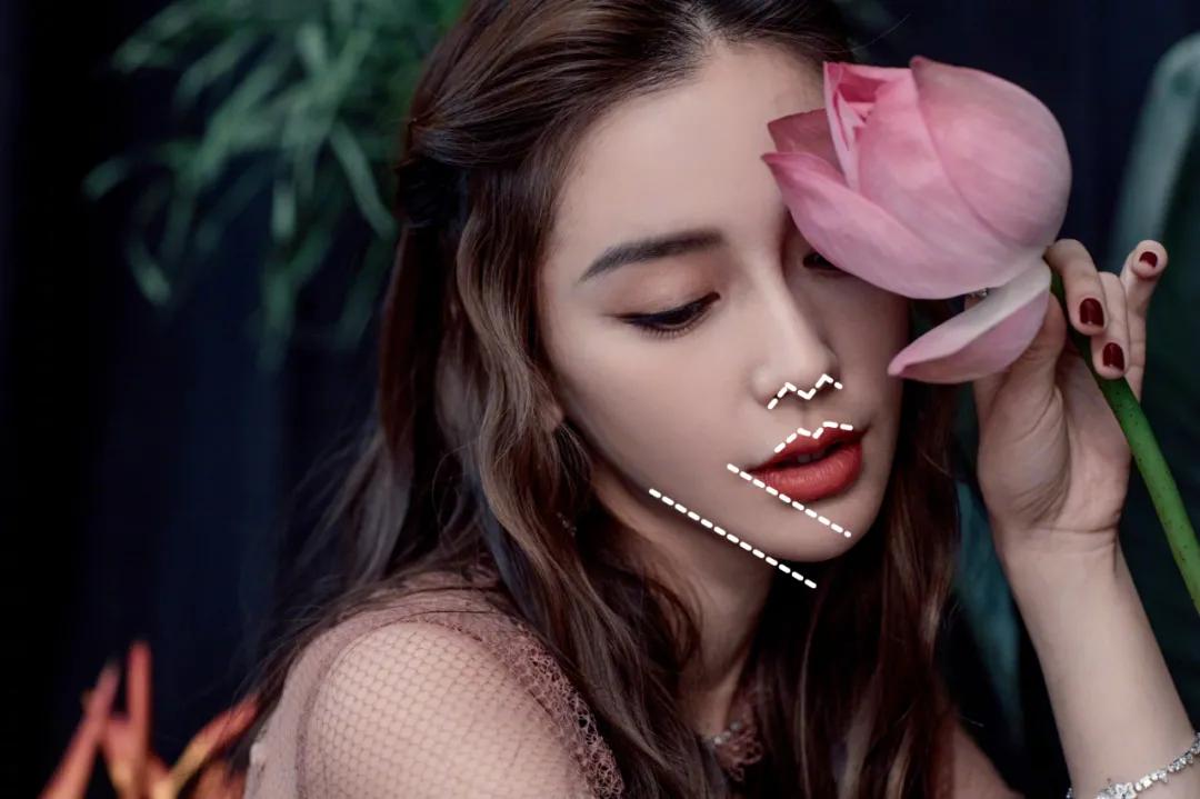 迪丽热巴薄唇,把迪丽热巴换成黄金比例脸