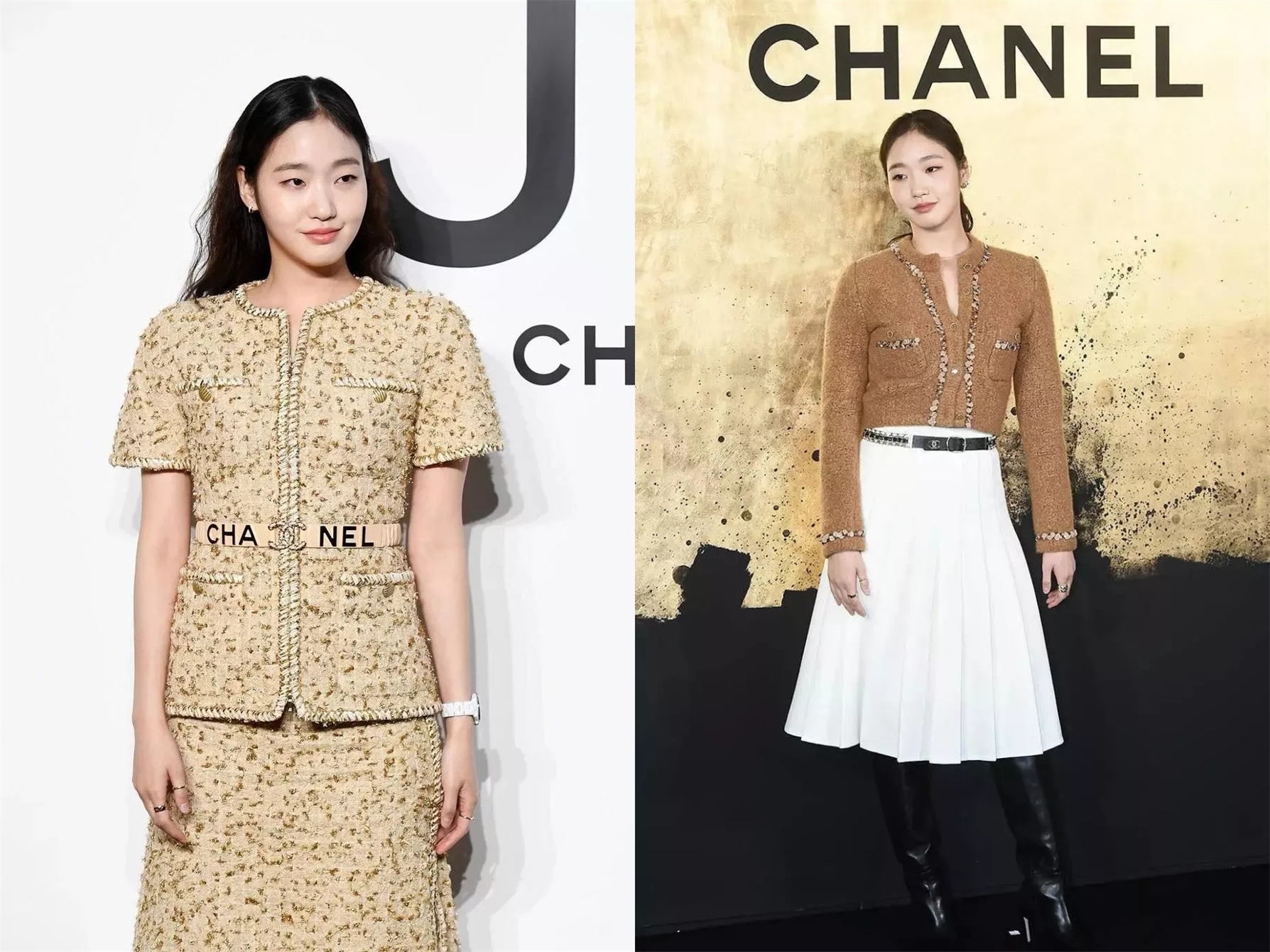 金高银穿搭分享,韩系淡颜系穿搭金高银