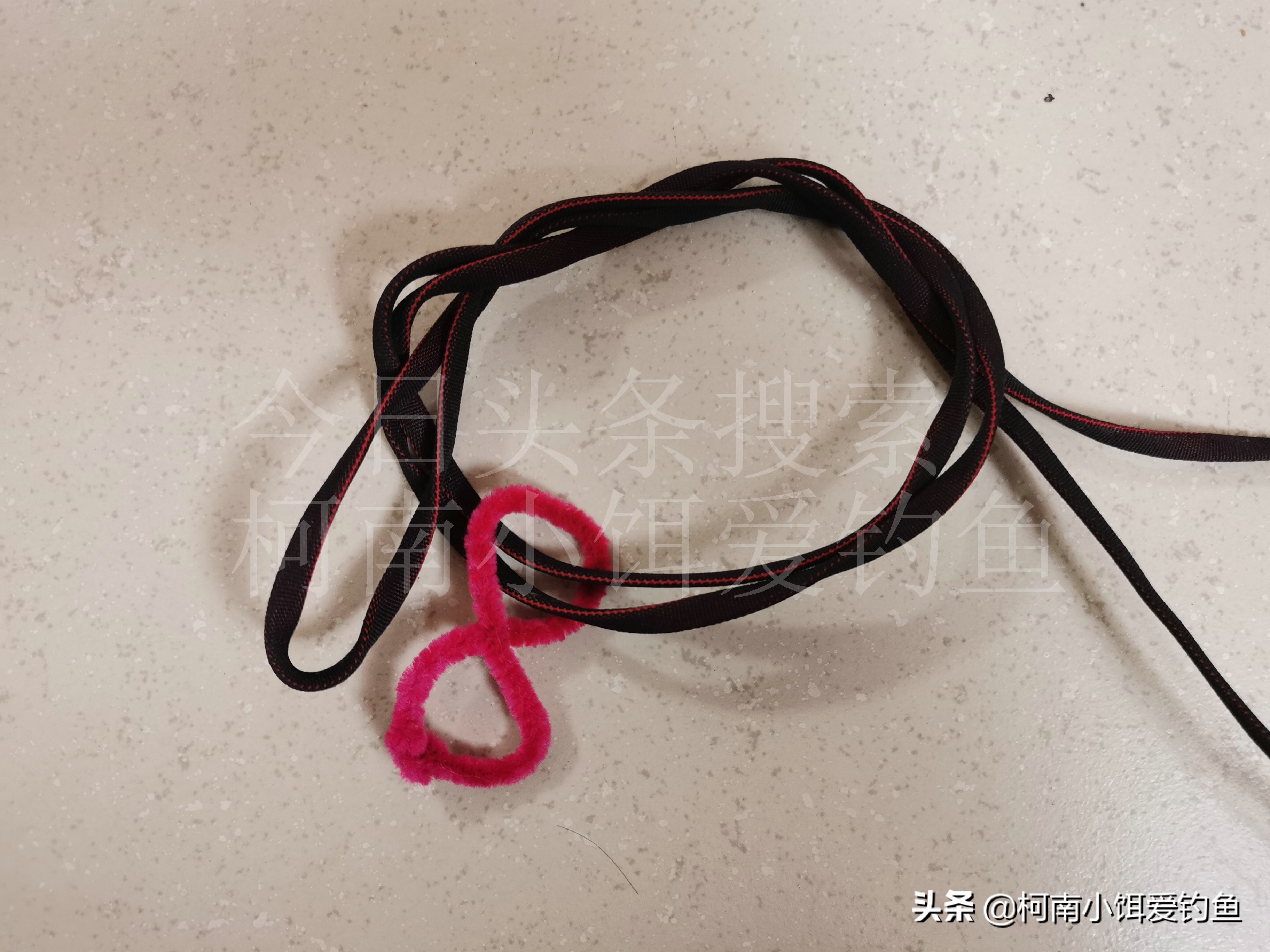 钓鱼主线打结方法,钓鱼鱼线怎么打结方法图解