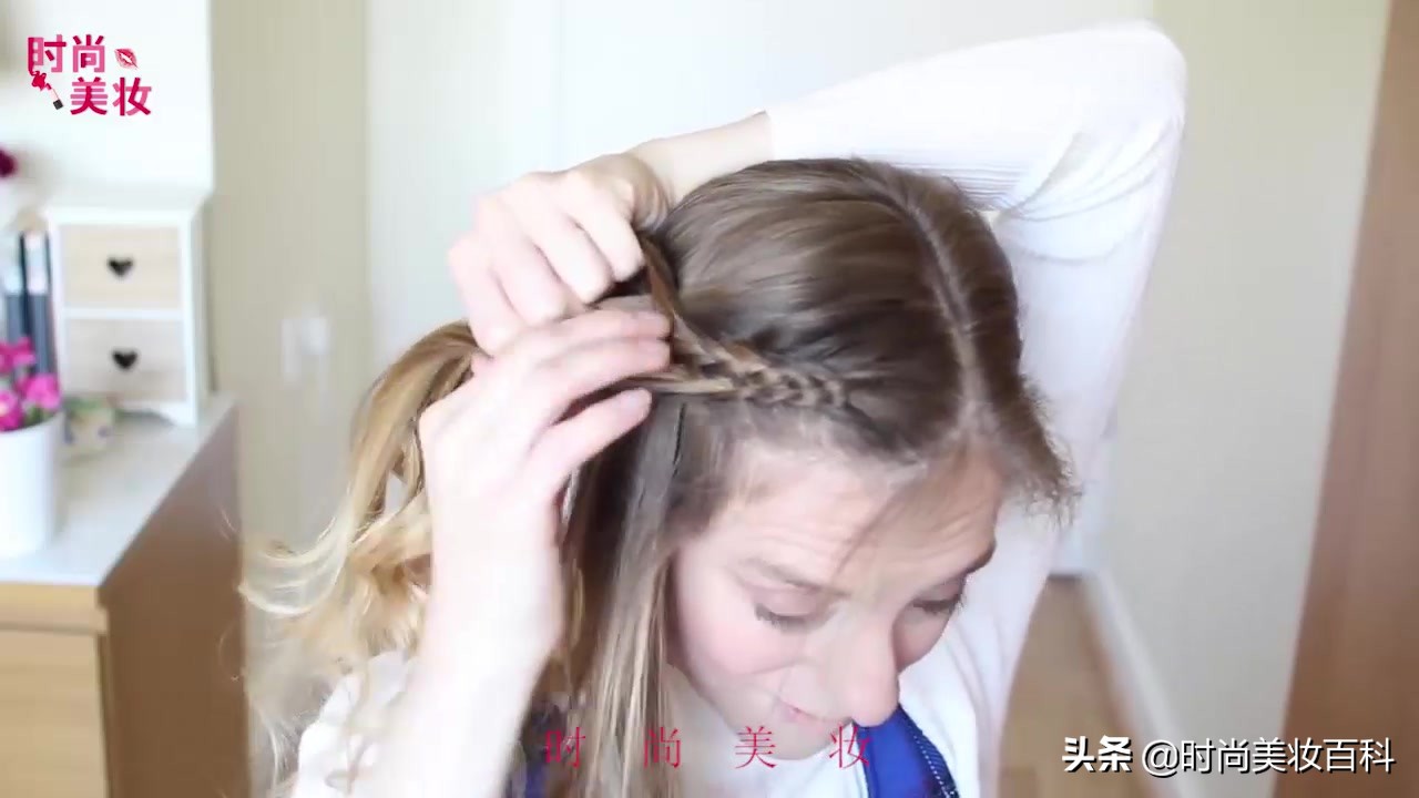 过年马尾辫神仙扎法可爱,学生过年扎的马尾辫