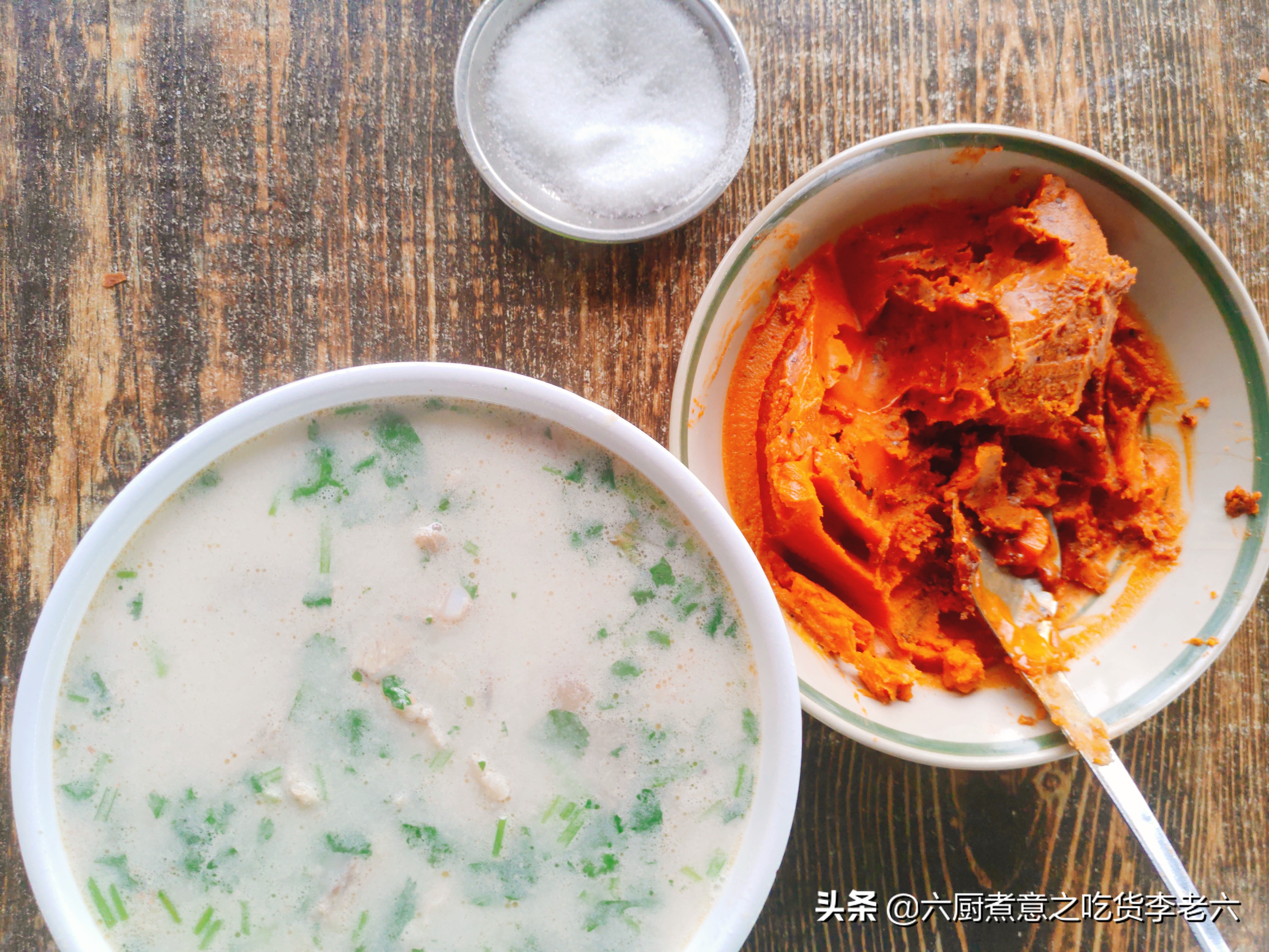 地锅熬羊汤需要焯水吗,羊杂汤配糖油饼