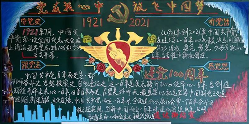 庆七一颂党恩板报图文,迎七一颂党恩板报