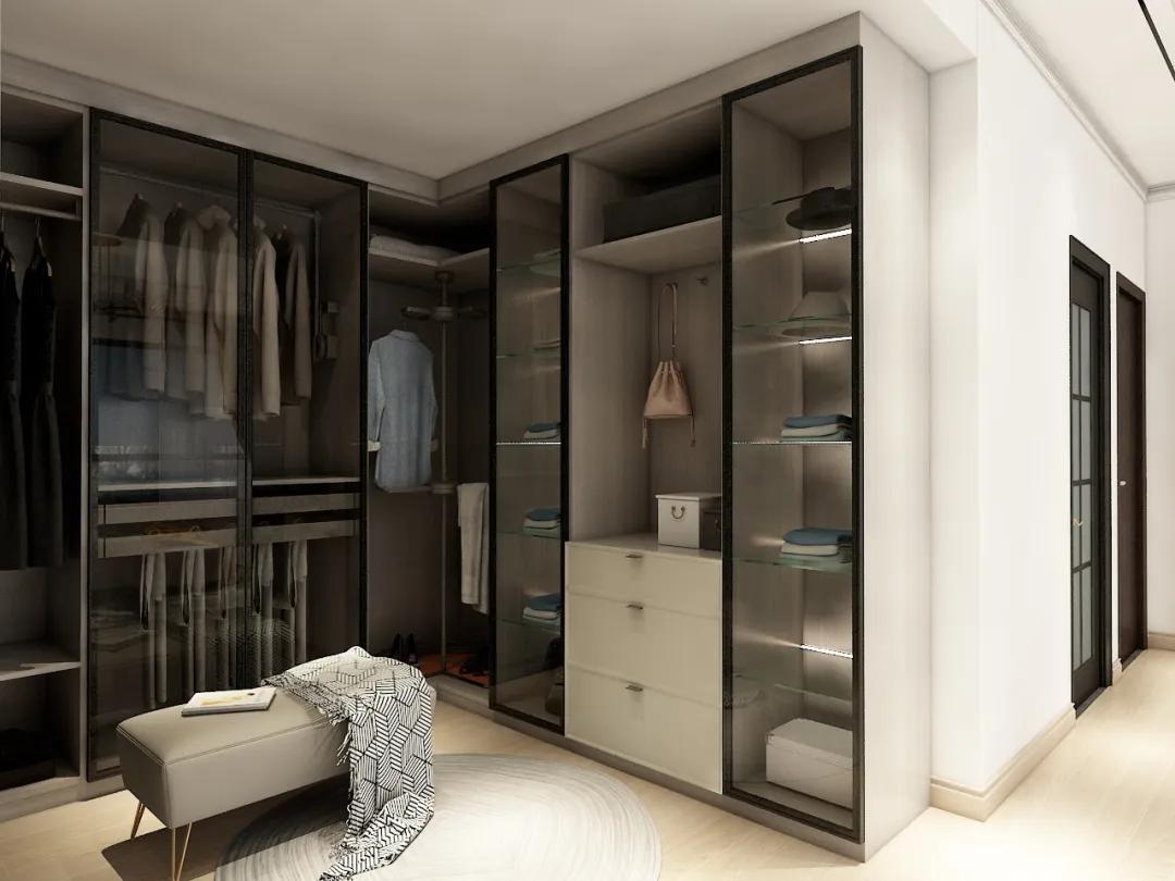 2.4米推拉门衣柜布局设计,两扇门衣柜布局设计