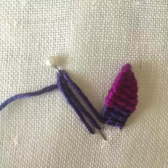 刺绣教程4种简单的小花图案,精美的立体花朵刺绣教程