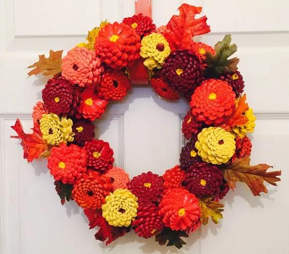 关于神奇的大自然的手工制作,100种松塔手工制作欣赏