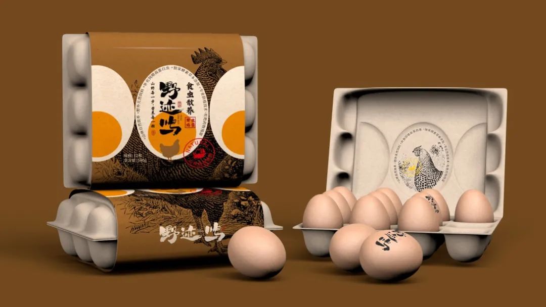鸡蛋包装盒设计图解,鸡蛋包装整体美观