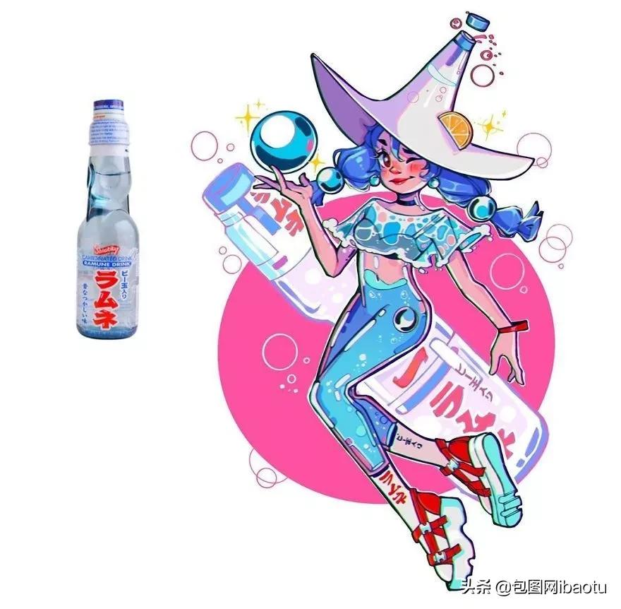 把可乐拟人化,把可口可乐拟人化