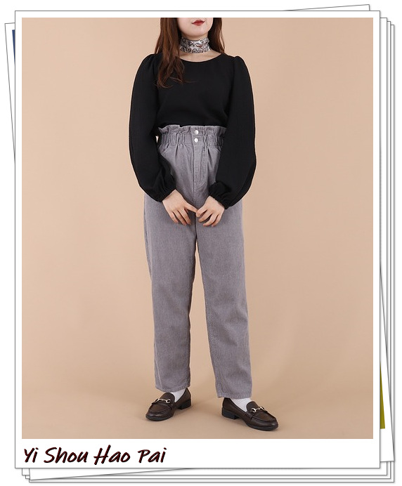 灯芯绒裤子颜色搭配,棕色灯芯绒裤子秋冬搭配