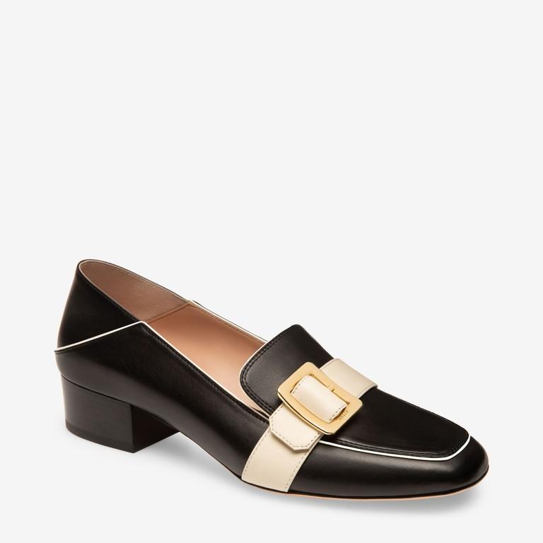 百丽方扣穆勒鞋女,复古一字扣穆勒鞋