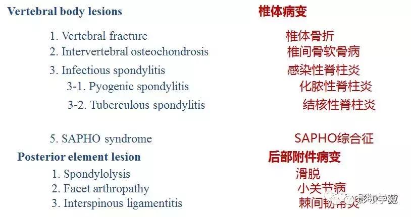 9种椎体和椎旁信号增高的非肿瘤性病变