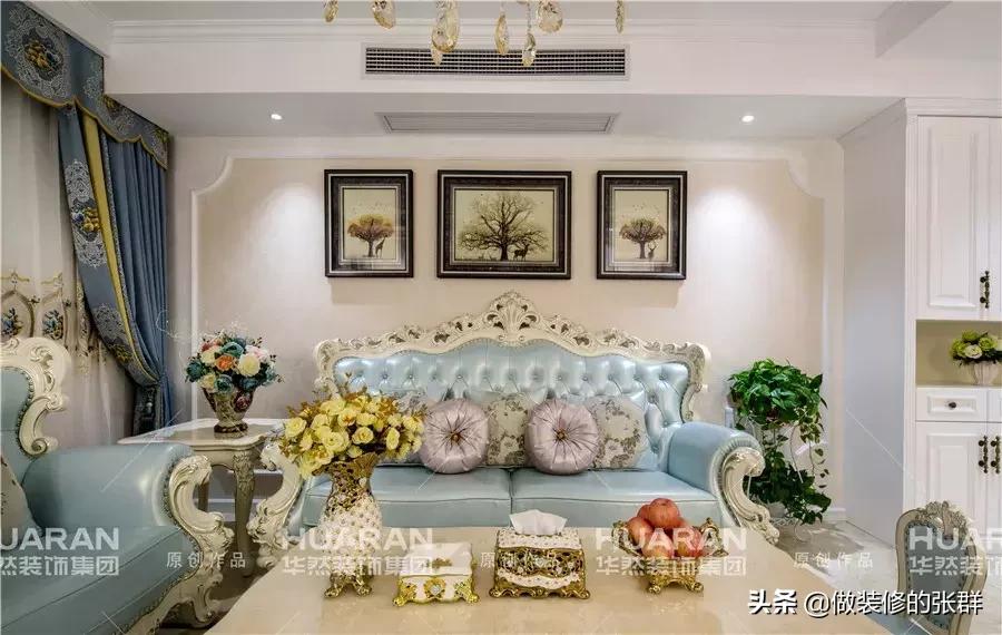 蓝石大溪地四室装修效果图,合肥大溪地三室两厅装修图