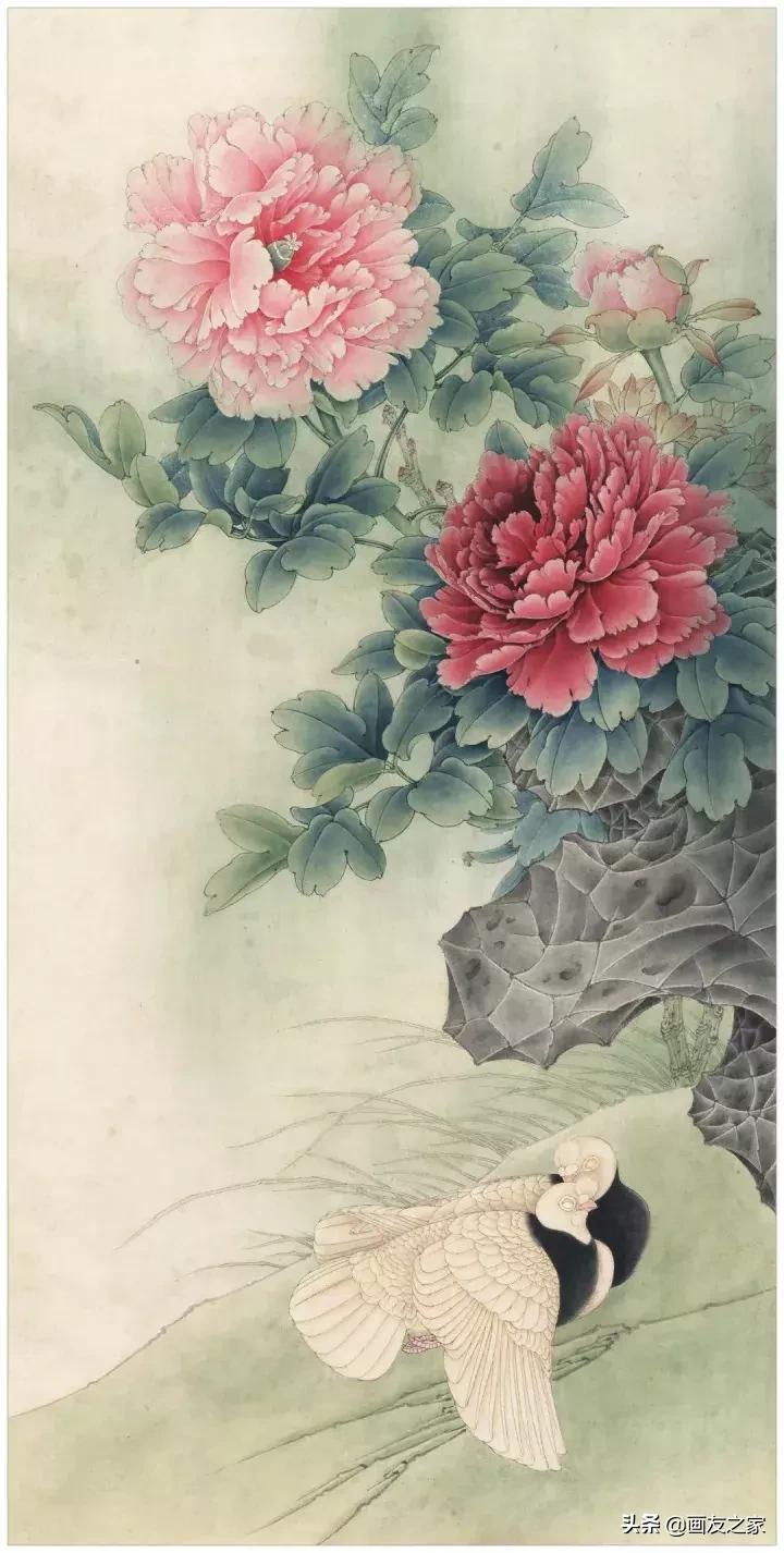 工笔画小青绿山水画法教程,国画工笔白雾画法