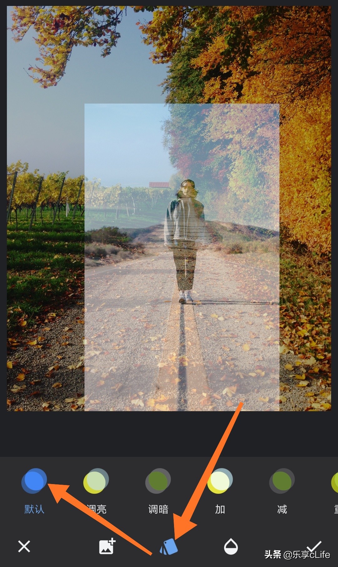 snapseed虚化人物背景,snapseed抠图换背景