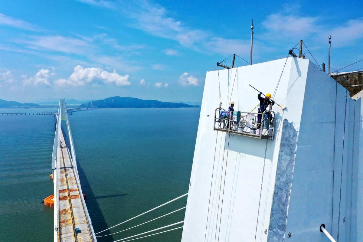 舟岱大桥建设最新进展,舟岱大桥主通航孔净高