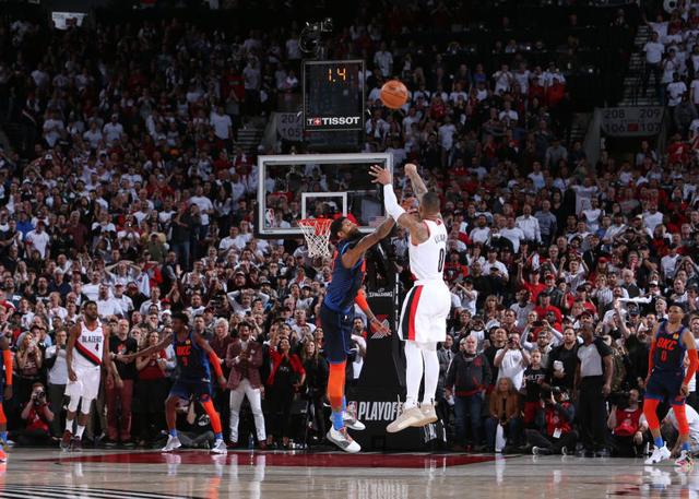 利拉德绝杀不回头,利拉德绝杀雷霆保罗采访